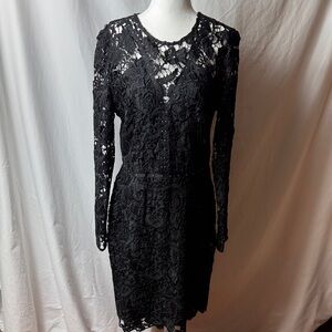 Sam Edelman Elegant Black Lace Dress